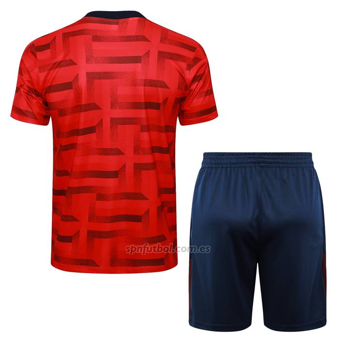 Chandal del Inglaterra Manga Corta 2024-2025 Rojo - Pantalon Corto